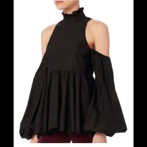 CAROLINE CONSTAS Cold Shoulder Top